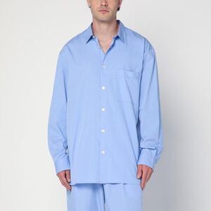 TEKLA Men's Oversized Cotton Shirt Men BLUE Shirts